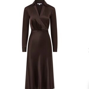 Veronica Beard Silk size 6  Brown Women's Dress